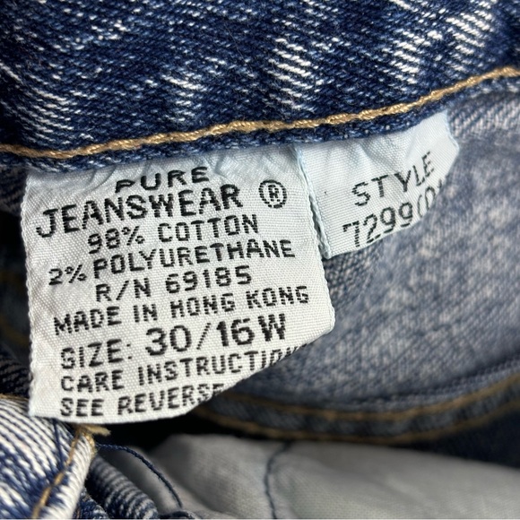 Vintage 80s zipper ankle jesns 8 high rise acid wash 27 stretch Pure Jeanswear - Picture 8 of 11